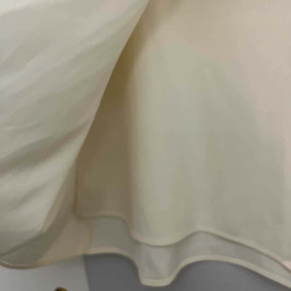 Max Studio Cream Tie-Waist Wrap Skirt. Size 10.NWT - Picture 3 of 9